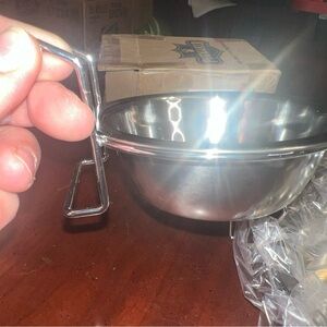 Pet Food Water Bowls Stationary Dog Bowl Hanging Feeder Dish Pet Feeding Tools